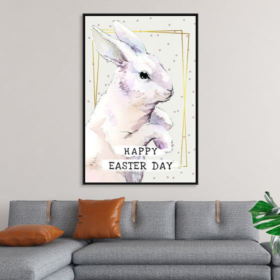 "Watercolor Easter bunny"