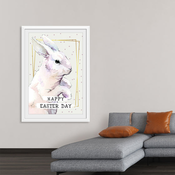 "Watercolor Easter bunny"