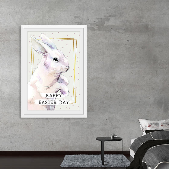 "Watercolor Easter bunny"