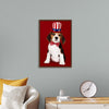 "Cute Beagle Puppy in Uncle Sam Hat and Bow Tie"