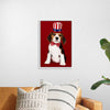 "Cute Beagle Puppy in Uncle Sam Hat and Bow Tie"