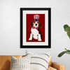 "Cute Beagle Puppy in Uncle Sam Hat and Bow Tie"