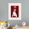 "Cute Beagle Puppy in Uncle Sam Hat and Bow Tie"