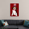 "Cute Beagle Puppy in Uncle Sam Hat and Bow Tie"