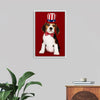 "Cute Beagle Puppy in Uncle Sam Hat and Bow Tie"