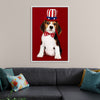 "Cute Beagle Puppy in Uncle Sam Hat and Bow Tie"