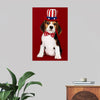 "Cute Beagle Puppy in Uncle Sam Hat and Bow Tie"