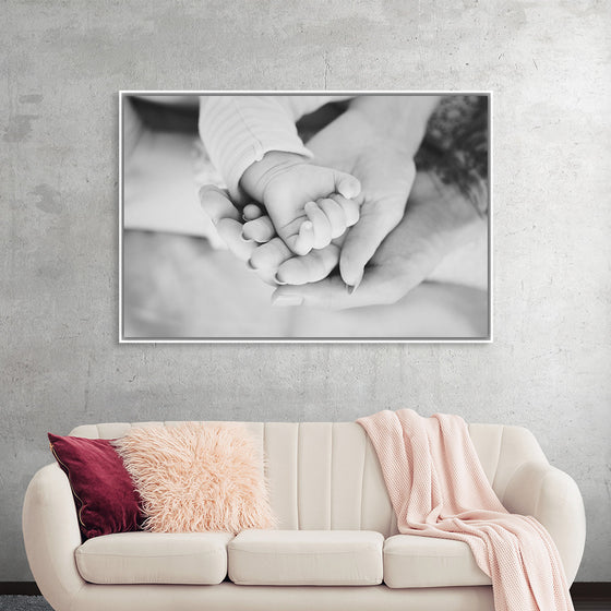 "Close Up of a Family's Hands Holding Each Other With Love"