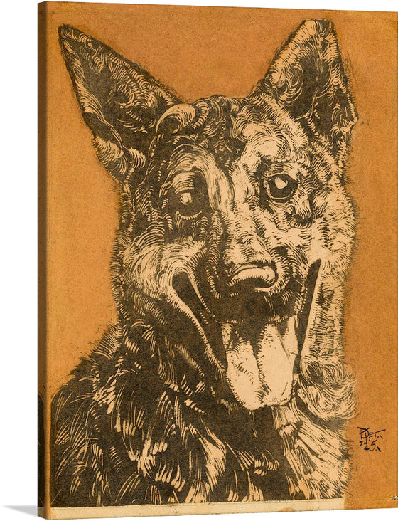 “Cees, portret van een hond” by Dick Ket is a stunning print of a dog’s portrait. The artist’s use of line and texture creates a lifelike image of the dog, making it a perfect addition to any animal lover’s collection. 