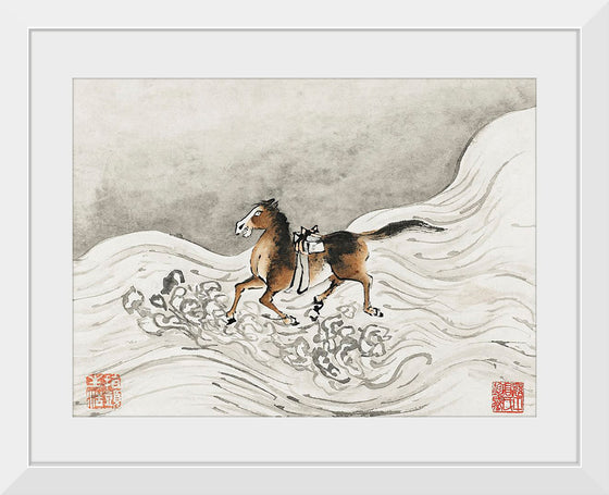 "Finger Painting of Horse", Katsushika Hokusai