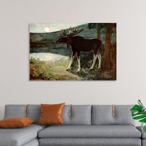 "American Animal Life, the moose",  Edwin Willard Deming