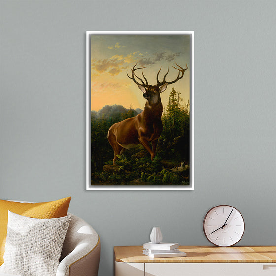 "Deer in Forest Landscape (1876)"