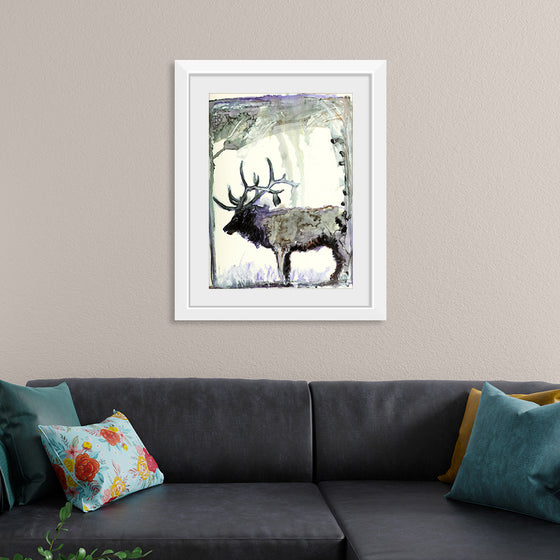 "Reindeer Watercolor"