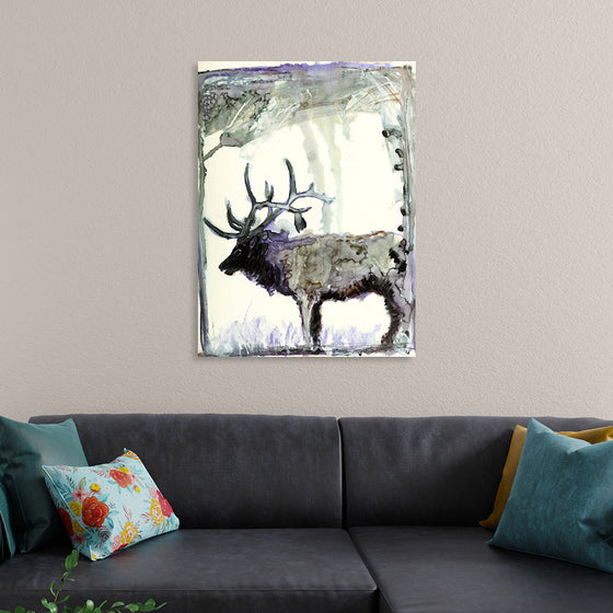 "Reindeer Watercolor"