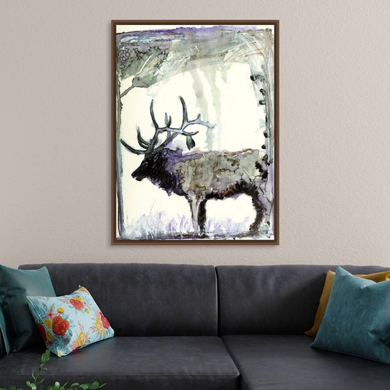 "Reindeer Watercolor"