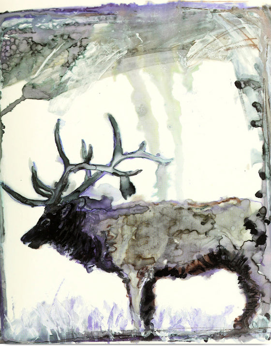 "Reindeer Watercolor"