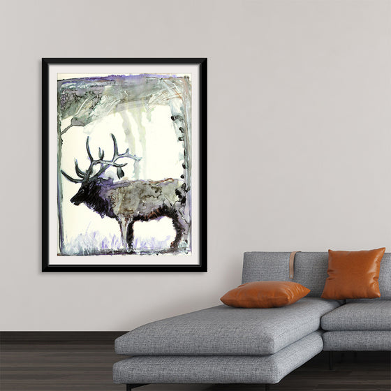 "Reindeer Watercolor"