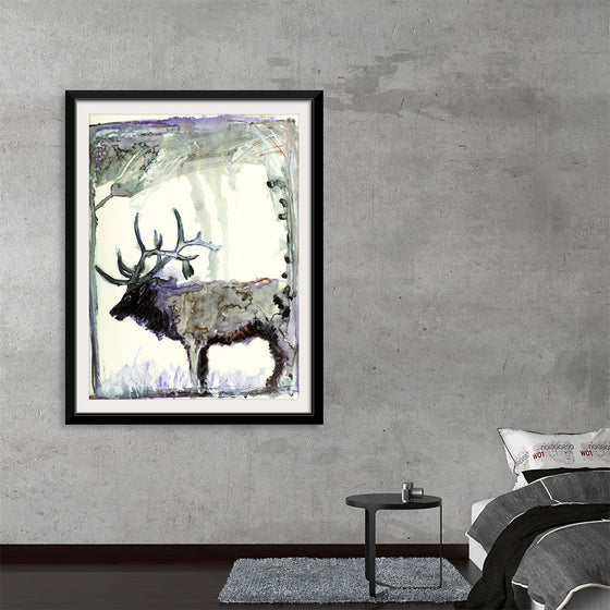 "Reindeer Watercolor"