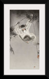 "Monkey, Hanging from Bamboo Branch", Ohara Koson