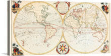  “Bowles’s new pocket map of the world” is a beautiful and intricate map of the world from the 18th century. It is a perfect addition to any collection of historical maps or as a statement piece in your home. The map is a unique and engaging piece of art that is sure to spark conversation.
