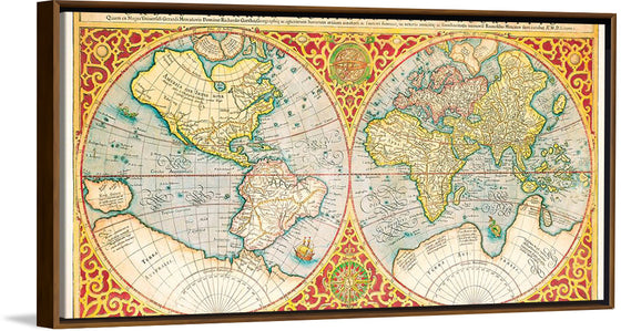 "Orbis terrae compendiosa descriptio : quam ex magna universali Gerardi Mercatoris Domino Richardo Gartho, geographie ac ceterarum bonarum artium amatori ac fautori summo (1637)", Gerhard Mercator