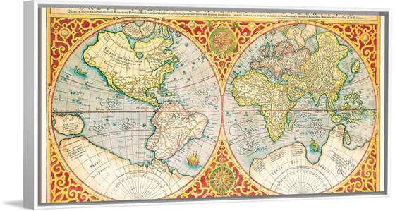 "Orbis terrae compendiosa descriptio : quam ex magna universali Gerardi Mercatoris Domino Richardo Gartho, geographie ac ceterarum bonarum artium amatori ac fautori summo (1637)", Gerhard Mercator