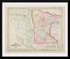 "Map of Minnesota and Surrounding States"