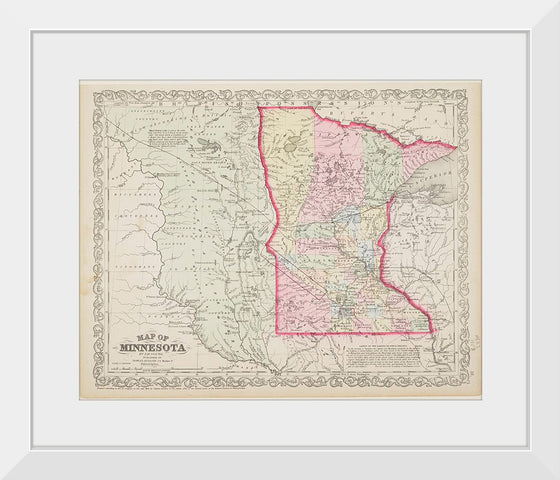 "Map of Minnesota and Surrounding States"