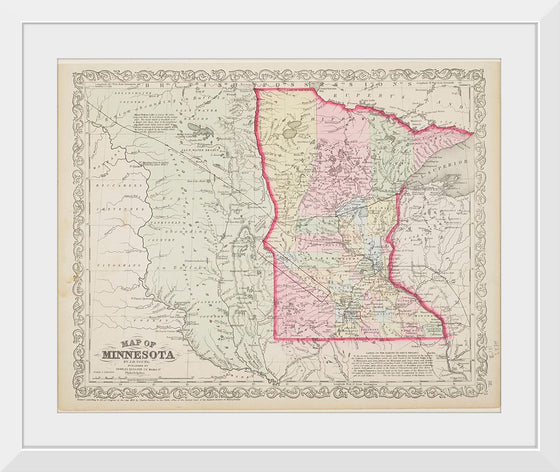 "Map of Minnesota and Surrounding States"