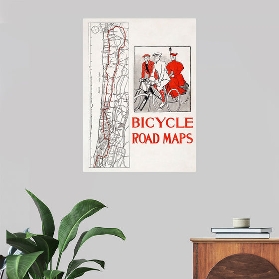 "Bicycle road maps", Edward Penfield