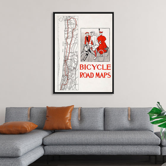 "Bicycle road maps", Edward Penfield