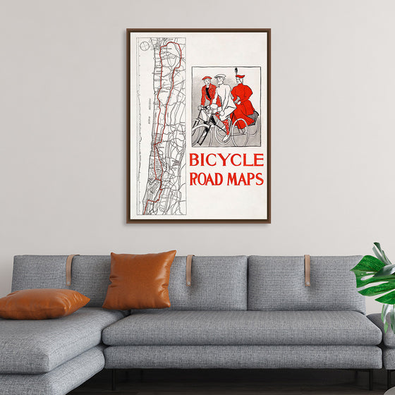 "Bicycle road maps", Edward Penfield