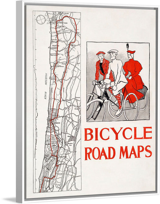 "Bicycle road maps", Edward Penfield