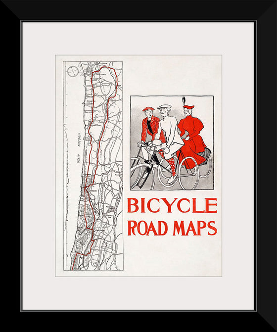 "Bicycle road maps", Edward Penfield