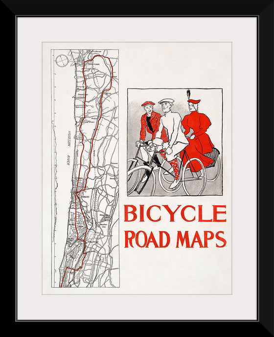 "Bicycle road maps", Edward Penfield