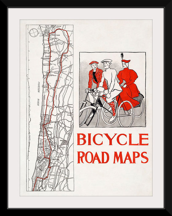 "Bicycle road maps", Edward Penfield