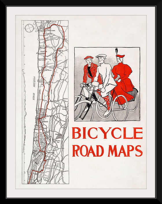 "Bicycle road maps", Edward Penfield