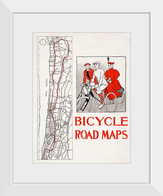 "Bicycle road maps", Edward Penfield