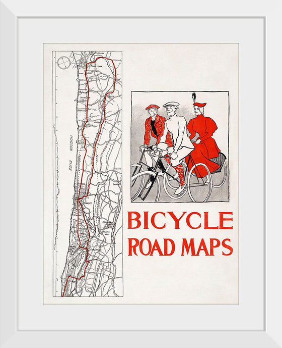 "Bicycle road maps", Edward Penfield