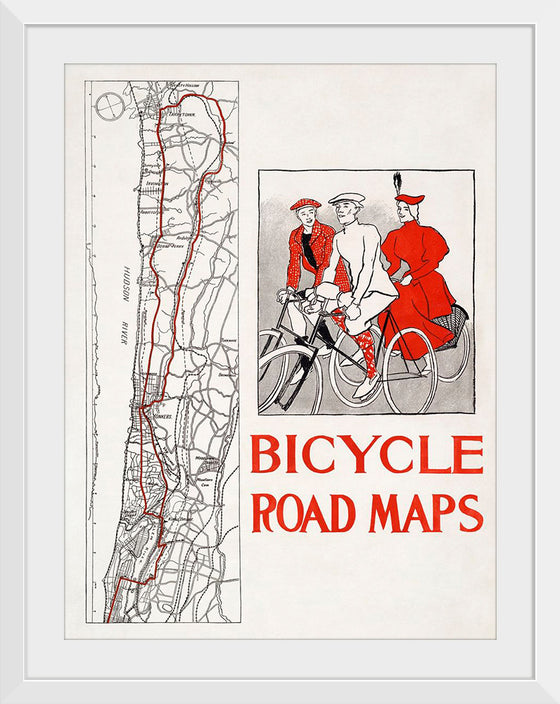 "Bicycle road maps", Edward Penfield