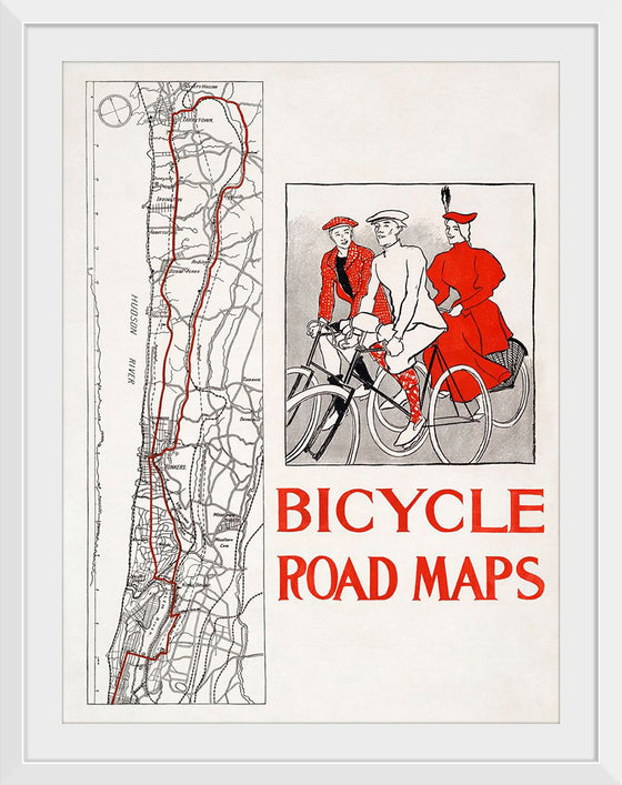 "Bicycle road maps", Edward Penfield