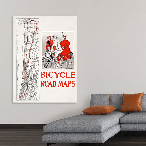 "Bicycle road maps", Edward Penfield