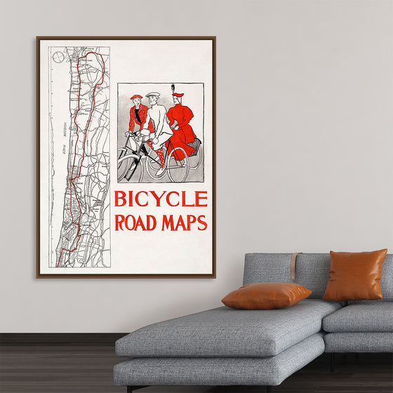 "Bicycle road maps", Edward Penfield