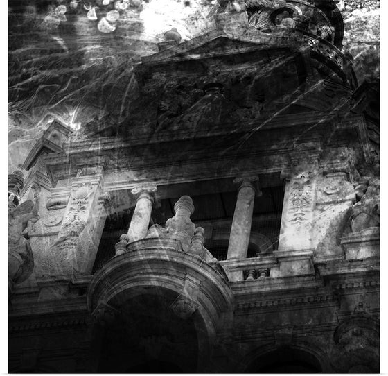 "Vintage Building's Balcony"