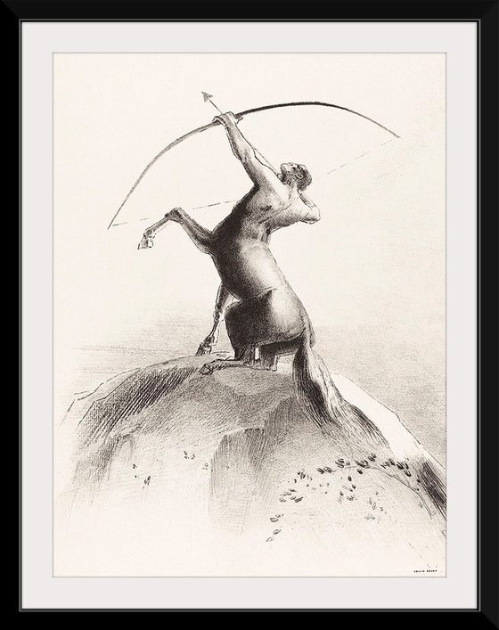 "Centaur Aiming at the Clouds", Odilon Redon