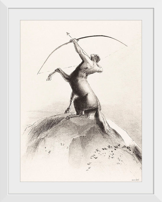 "Centaur Aiming at the Clouds", Odilon Redon
