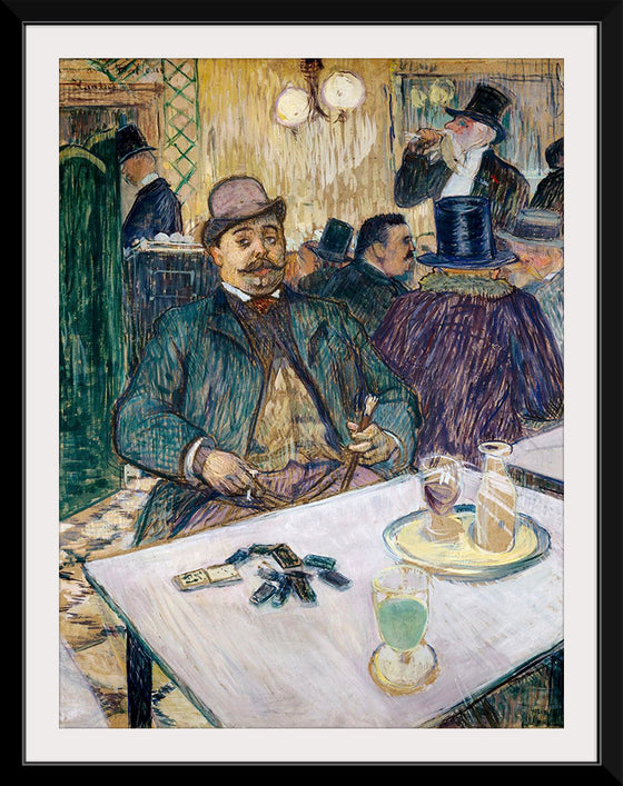 "Monsieur Boileau at the Café (1893)", Henri de Toulouse–Lautrec