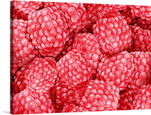  Immerse yourself in the vibrant and tantalizing visual experience offered by this exquisite print artwork. A sea of luscious raspberries, captured in stunning detail, invites viewers into a world where the simplicity of nature meets the complexity of artistry. Each berry is a symphony of texture and color, promising to be not just a visual treat but an exploration of nature’s intricate beauty.