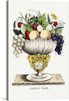 Step into a world where art and nature intertwine, with “Fruit Vase” by Currier & Ives. This exquisite print captures the essence of abundance and vitality, featuring a lavish assortment of fruits nestled within an ornately designed vase. Every detail, from the succulent grapes to the intricate patterns on the vase, is rendered with meticulous precision, promising to add a touch of elegance and richness to any space.