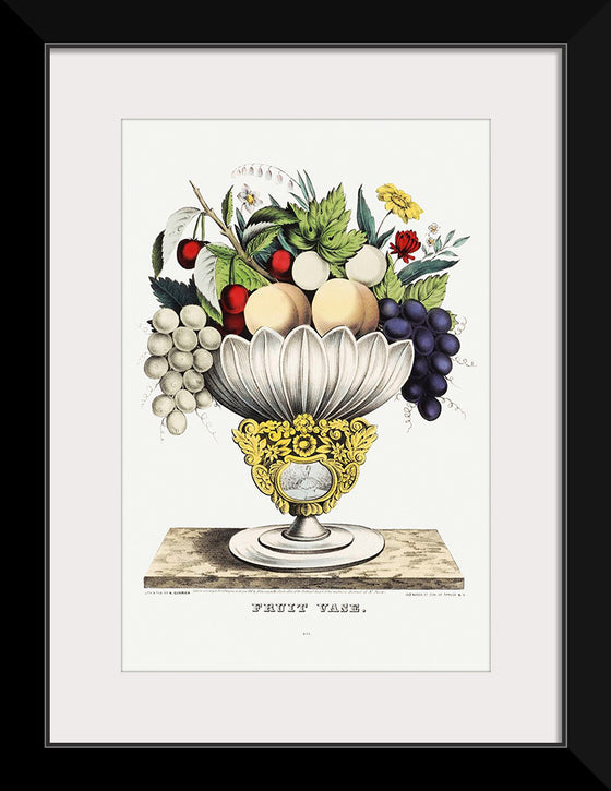 "Fruit vase(1847)", Currier & Ives